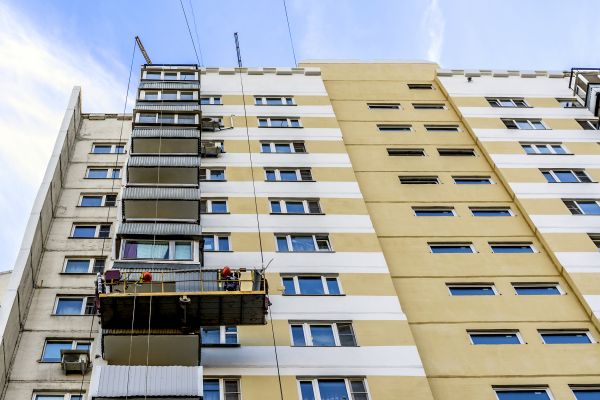 Building Cladding Installation in Xenia